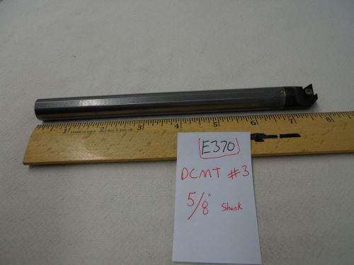 1 new 5/8&#034; solid carbide boring bar takes dcmt #3 carbide insert 7-3/4&#034; oal e370 for sale