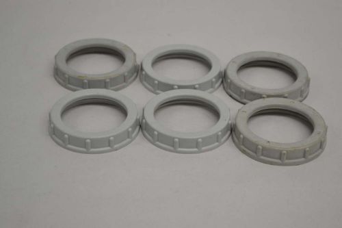 Lot 6 2-1/2in threaded plastic conduit bushing d369109 for sale