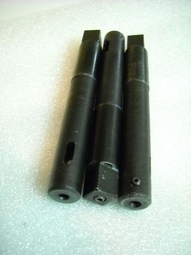 Lot of (3) used integral shank tap chuck extensions, #8 tap, 4-11/16&#034; length for sale