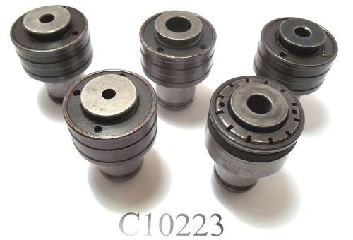 5 PC SET BILZ #2 TAP COLLET ADAPTER COLLETS ALSO HAVE TAPPERS LISTED  LOT C10223