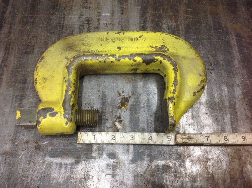 Armstrong no. 4&#034; crane bridge c-clamp . free shipping  yellow for sale