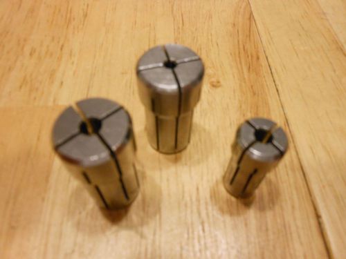 3 USED Double Angle Collets, Erickson and Kennametal