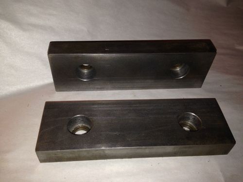 SET OF STEEL JAWS FOR KURT VISE SIZE 6 1/2&#034;X 2&#034; X 3/4&#034; GREAT CONDITION