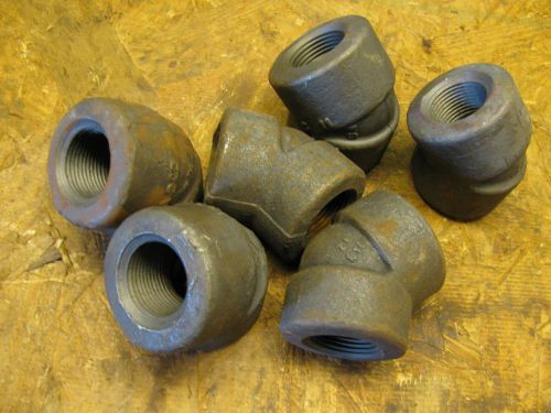 6) 1&#034; 3000# Forged Steel Threaded 45 Elbow Ell 3M A105
