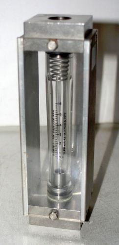 1/2&#034; SS &amp; Glass Tube Flowmeter Brooks Instrument 1305 EJ18CL2DA NEW