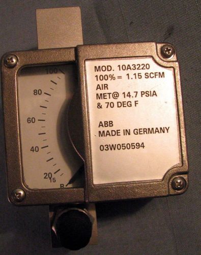 ABB ARMORED PURGEMETER 10A3220 03W050594 NEW-NO BOX FREE SHIPPING SEE PICTURES