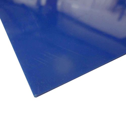 High Density Polyethylene Sheet .060&#034; x 21&#034; x 48&#034; - Blue HDPE