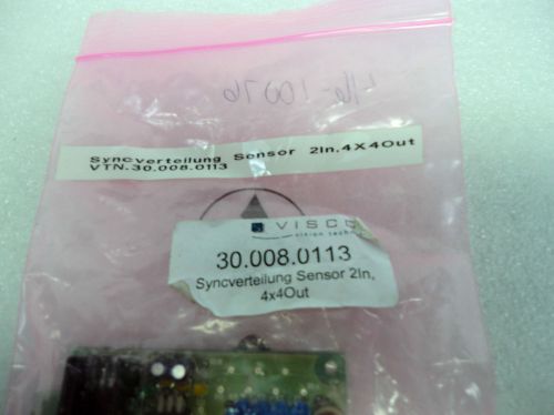 (new) viscom vtn 30.008.0113 syncsplitter sensor 13.021.0318a 2 in - 4x4 out for sale