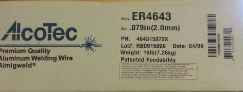 ER 4643 AlcoTec MIG Wire 16lb spools .079&#034; dia (2.0mm)