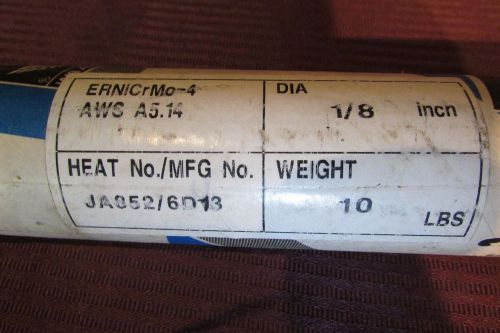 Welding Rod WA ALLOY CO.  ERNiCrMo-4 1/8 X 36&#034; Mild Steel Mig Tig AWS A5.14