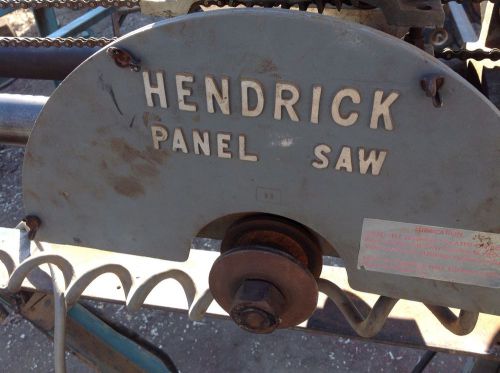 Hendrick panel saw for sale