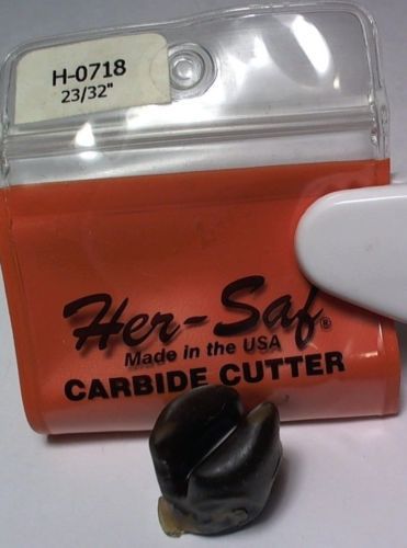 HER-SAF H-0718 23/32 NEW IN PACKAGE Carbide Cutter Router Bit NIB
