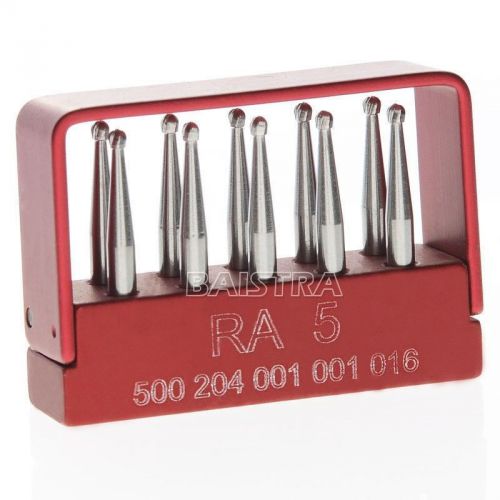 Dental Lab Clinic Low Speed SBT Tungsten Steel Burs RA5 10pcs/pack