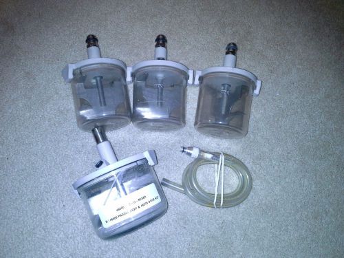 LOT of 5 WHIPMIX Vac-U-Mixer Bowls w/ Instructions. 300 ml and 500 ml