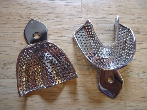6 dental impression trays surgical stainless steel triple welded handles on sale for sale