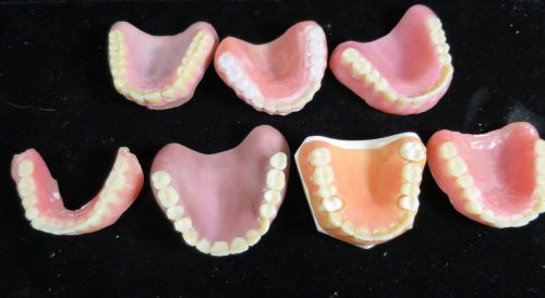 Lot of 7 dentures