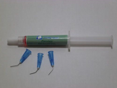 Dental 10% Hydrofluoric Acid Porcelain Etch Gel 3 Grs Syringe + Tips PRIME DENT