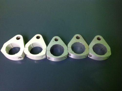 Set of five 2&#034; diameter post clamp with 1/2&#034; pin hole for dental delivery units for sale