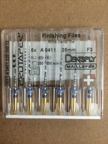 5 X Dentsply Maillefer Protaper Universal Rotary File F3 25mm