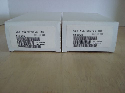 Getinge/castle inc. check valve rebuild kit #513369 *lot of 2*nib* for sale