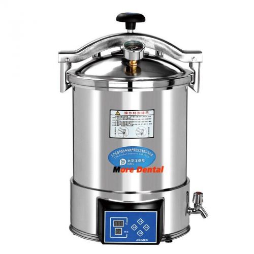 18l portable stainless steel high pressure steam medical autoclave sterilizer ce for sale