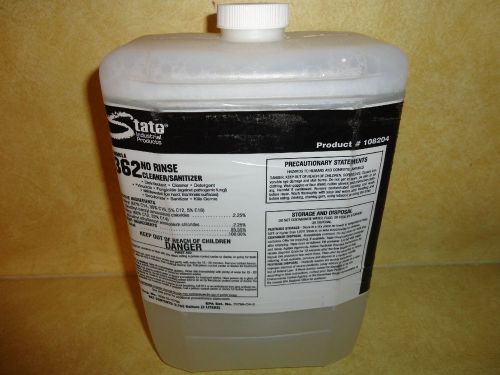 State Industrial Products Formula 362 No Rinse Cleaner Sanitizer 3 Liters