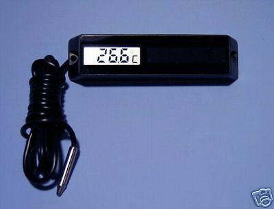Digital solar panel thermometer w/ external probe for sale