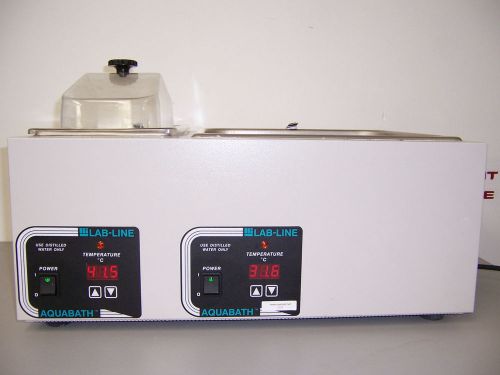 7231 lab-line labline lab line 18802 heated aquabath mo#m128130 dual tank for sale
