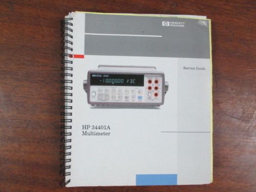Hp service guide manual 34401a multimeter 34401-90013 for sale