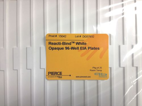 Pierce Reacti-Bind White Opaque 96-Well EIA Plates #15042 - Pkg of 25