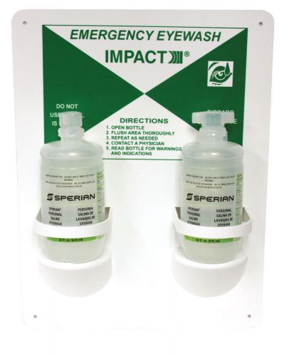 Impact products llc 16 oz. double bottle eye wash station for sale