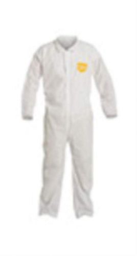 Pb120swh4x0025 4x white 12 mil proshield chemical protection coveralls (25 each) for sale