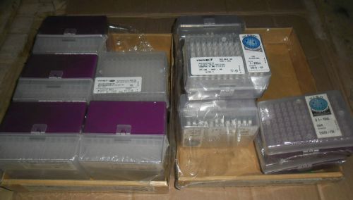 1152 vwr pipet tips 12 bins of 96 83007-386, 53510-028, 53510-106 for sale