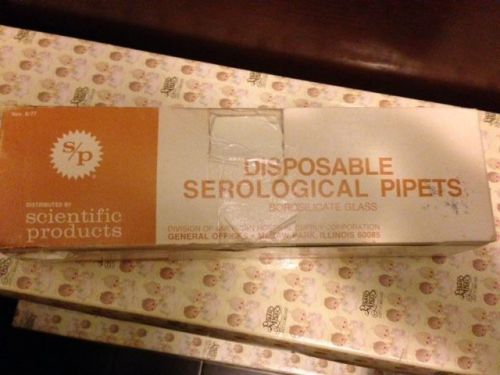 Scientific Disposable Serological Pipets 1ML in 1/100 Quantity 200 New!!!