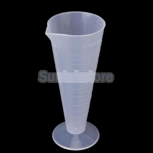 500ml kitchen laboratory plastic measurement graduated beaker measuring cup for sale
