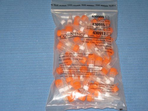 Corning  screw cap conical 1.5ml microcentrifuge tubes 50 / bag for sale