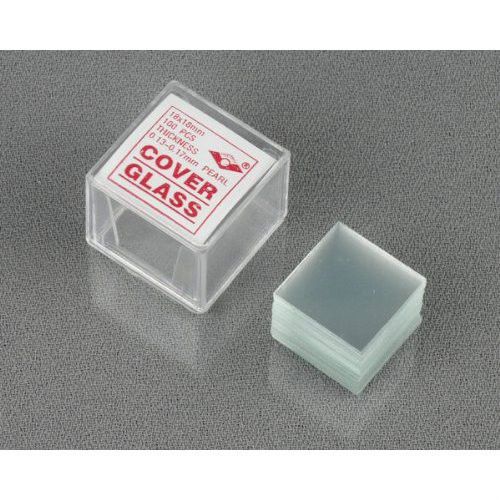 100pc 18 mm square microscope cover glass slide slips ! us seller! for sale