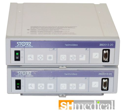 Storz 202013-20 twin video ntsc console set of 2 for sale