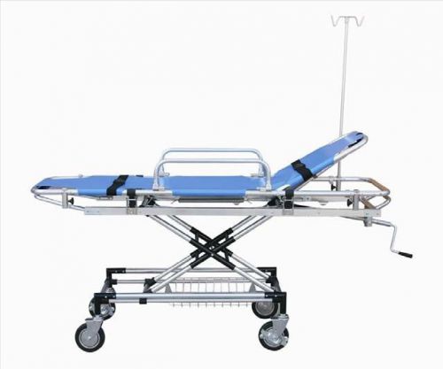 Medical stretcher trolley ambulance aluminum wheel emergency forza4 fda appoved for sale
