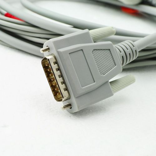 10 lead ecg ekg cable for nihon kohden k113b  banana 4.0 15 pins for sale