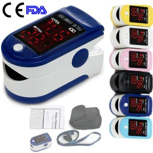 Six color pulse oximeter fingertip blood oxygen spo2 monitor cms50dl ce&amp;fda pass for sale
