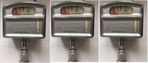 Regugage  contin. wall  suc.reg.(lot of 3ea)  w/ 1/8 &#034; fem.  back connectr,used. for sale