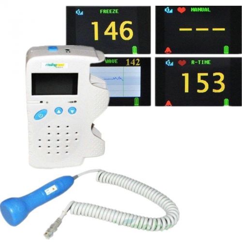 NEW Fetal Doppler 3MHz Color LCD display &amp; Heart Beat Waveform