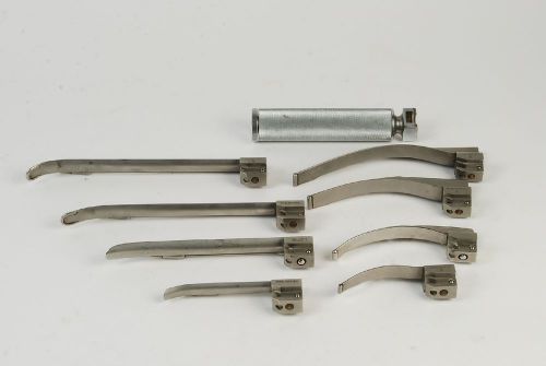 Foregger Laryngoscope W/ Machintosh 1, 2, 3, 4 &amp; Miller 1, 2, 3, 4