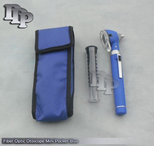 FIberOptic Mini Otoscope Blue Color (Diagnostic Set)