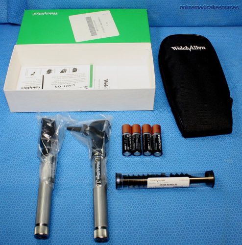 Welch allyn pocketscope otoscope ophthalmoscope diagnostic set specula 92821 nib for sale