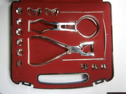 15 Pieces Dental Rubber Dam Kit of Surgical Instruments Set