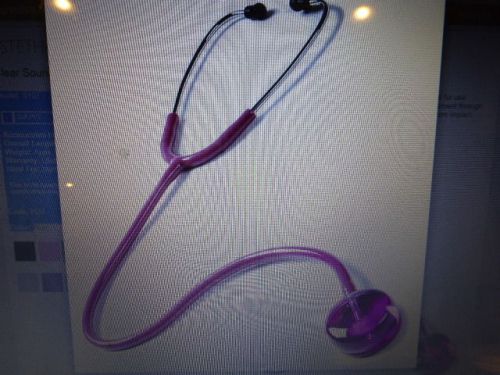 Clear Sound™ Stethoscope PLUM COLOR, Prestige Medical #S107-PLU, 50% OFF, NEW
