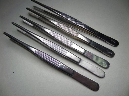 Lot of 5 Amico Dressing Forceps