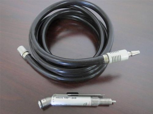 Hall Surgical Micro 100 Drill Handpiece 5053-09 with Hose 5053-10 WARRANTY